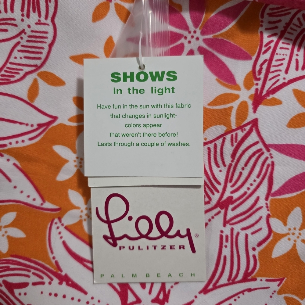 NWT Vtg Lilly Pulitzer Bermuda Pink Floral Reversible Wrap Skirt Size 12 READ* - Picture 10 of 10